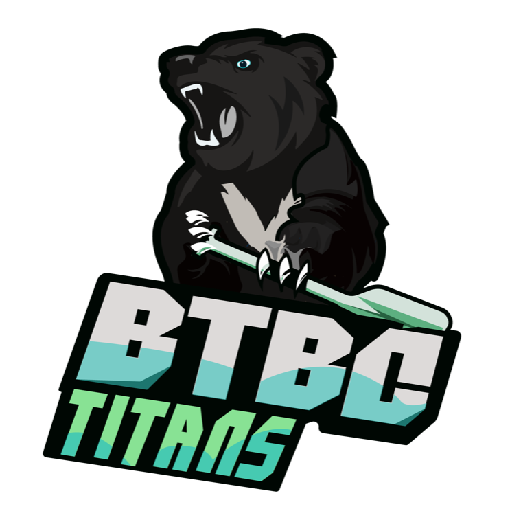 BTBC Titans logo — a black bear holding a paddle